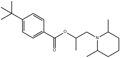 2-(2,6-dimethyl-1-piperidinyl)-1-methylethyl 4-tert-butylbenzoate 化学構造式