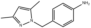 4-[(3,5-二甲基-1H-吡唑-1-基)甲基]苯胺,1005596-25-7,结构式