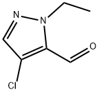 4-氯-1-乙基-1H-吡唑-5-甲醛 结构式