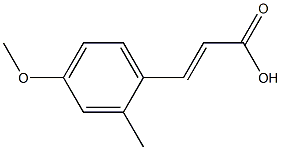 (2E)-3-(4-甲氧基-2-甲基苯基)丙-2-烯酸,100606-34-6,结构式