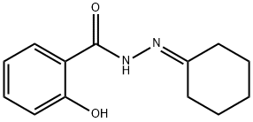 N′-シクロヘキシリデンサリチル酸ヒドラジド 化学構造式