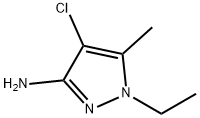 1H-Pyrazol-3-amine,  4-chloro-1-ethyl-5-methyl- Structure