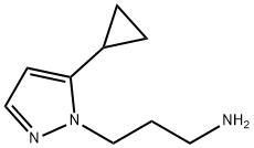 3-(5-cyclopropyl-1H-pyrazol-1-yl)-1-propanamine(SALTDATA: FREE) Struktur