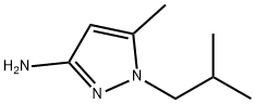 1H-Pyrazol-3-amine,  5-methyl-1-(2-methylpropyl)- Structure