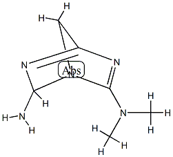 1,3,5-Triazabicyclo[2.2.1]hepta-2,4-diene,6-amino-2-dimethylamino-(6CI) Struktur