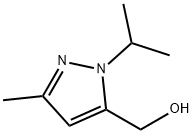 1H-Pyrazole-5-methanol,  3-methyl-1-(1-methylethyl)- Struktur