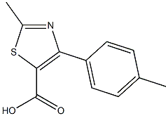2-METHYL-4-(4-METHYLPHENYL)-5-THIAZOLECARBOXYLIC ACID Struktur