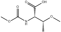 (2S,3R)-3-Methoxy-2-((Methoxycarbonyl)aMino)butanoic acid Struktur