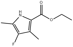 4-FLUORO-3,5-DIMETHYL-1H-PYRROLE-2-CARBOXYLIC ACID ETHYL ESTER Structure