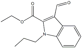 1H-INDOLE-2-CARBOXYLIC ACID,3-FORMYL-1-PROPYL-,ETHYL ESTER Struktur