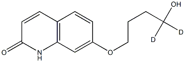 7-（4-羟基丁氧基-4,4-d2）-2（1H）-喹啉酮,1008531-47-2,结构式