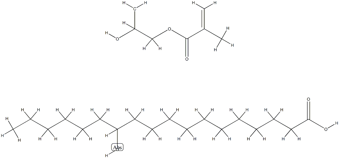 Octadecanoic acid, 12-hydroxy-, homopolymer, 2-hydroxy-3-[(2-methyl-1-oxo-2-propenyl)oxy]propyl ester|