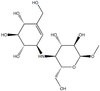 6-hydroxy-methyl 1'-epiacarviosin Struktur