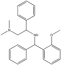 N,N-Dimethyl-β-[α-(o-methoxyphenyl)benzylamino]benzeneethanamine Struktur