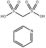 Methanedisulfonic acid compd. with pyridine (1:2) Struktur