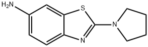 2-(吡咯烷-1-基)-1,3-苯噻唑-6-胺, 101213-32-5, 结构式