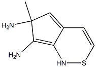 6,7-Benzothiazolediamine,2-methyl-(9CI) Struktur