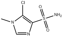 1H-Imidazole-4-sulfonamide,5-chloro-1-methyl-(9CI) 化学構造式