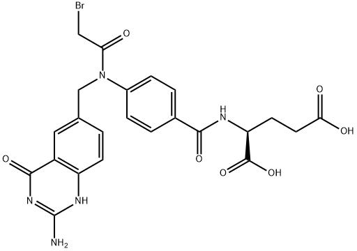 N(10)-bromoacetyl-5,8-dideazafolic acid Struktur
