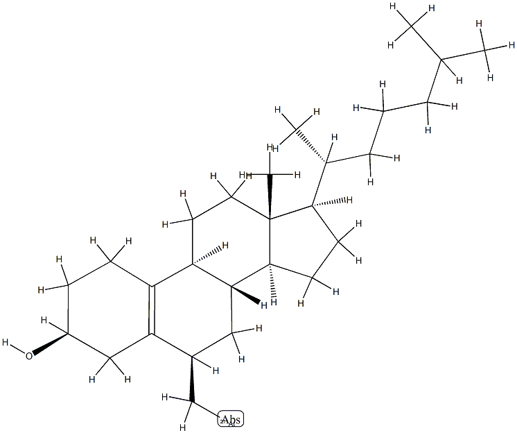6-astatomethyl-19-norcholest-5(10)-en-3-ol Structure