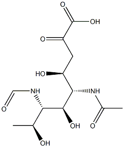 5-N-acetyl-7-N-formylpseudaminic acid Structure