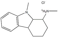 1H-Carbazol-1-amine,2,3,4,4a,9,9a-hexahydro-N,9-dimethyl-, hydrochloride (1:1) 化学構造式