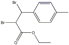 Benzenepropanoic acid, .alpha.,.beta.-dibroMo-4-Methyl-, ethyl e,101458-36-0,结构式