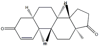 (5BETA)-雌甾-1-烯-3,17-二酮, 101469-27-6, 结构式