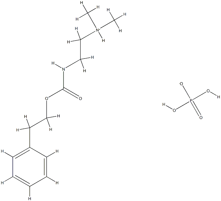 dihydroxy-oxido-oxo-phosphorane, dimethyl-[2-(phenethyloxycarbonylamin o)ethyl]azanium,101491-73-0,结构式