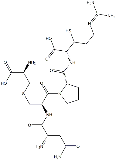 argipressin (5-8), (2-1')-disulfide Cys(6)- Struktur
