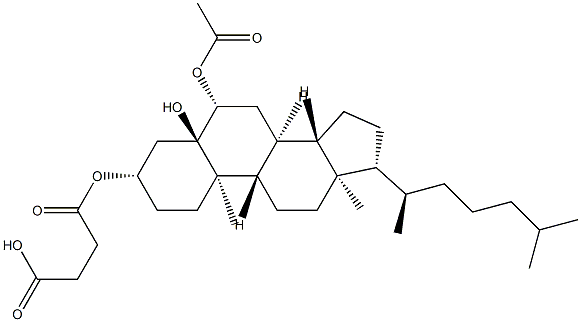 10157-96-7 5α-Cholestane-3β,5,6β-triol 6-acetate 3-(hydrogen succinate)