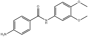 4-amino-N-(3,4-dimethoxyphenyl)benzamide 化学構造式