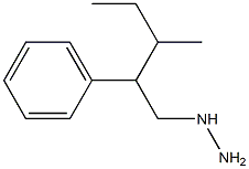 1-(3-methyl-2-phenylpentyl)hydrazine Struktur