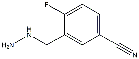 4-fluoro-3-(hydrazinylmethyl)benzonitrile|