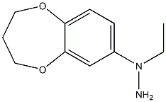 1-(1-(3,4-dihydro-2H-benzo[b][1,4]dioxepin-7-yl)ethyl)hydrazine,1016526-12-7,结构式