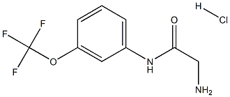 2-amino-N-[3-(trifluoromethoxy)phenyl]acetamide Structure