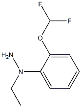 1-(1-[2-(DIFLUOROMETHOXY)PHENYL]ETHYL)HYDRAZINE Structure