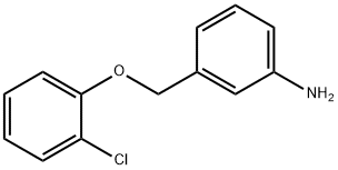 3-(2-chlorophenoxymethyl)aniline Structure