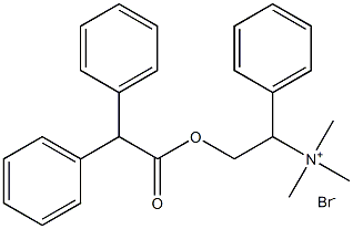 [a-(Hydroxymethyl)benzyl]trimethylammoniumbromide, diphenylacetate (7CI) Structure