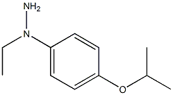 1-(1-[4-(propan-2-yloxy)phenyl]ethyl)hydrazine 结构式
