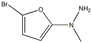 1[(5-bromofuran-2-yl)methyl]hydrazine Struktur