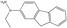 1-(1-(9H-fluoren-2-yl)ethyl)hydrazine 化学構造式