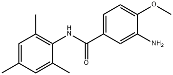 3-amino-4-methoxy-N-(2,4,6-trimethylphenyl)benzamide Structure