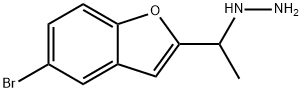 1-[1-(5-bromo-1-benzofuran-2-yl)ethyl]hydrazine Structure