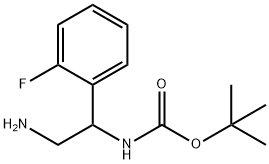 Carbamic acid, N-?[2-?amino-?1-?(2-?fluorophenyl)?ethyl]?-?, 1,?1-?dimethylethyl ester Structure