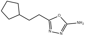 5-(2-环戊基乙基)-1,3,4-噁二唑-2(3H)-亚胺 结构式