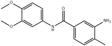 3-amino-N-(3,4-dimethoxyphenyl)-4-methylbenzamide 结构式