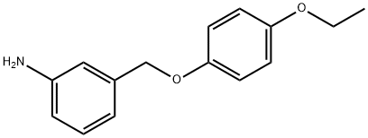 3-(4-ethoxyphenoxymethyl)aniline 化学構造式