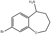 8-bromo-2,3,4,5-tetrahydro-1-benzoxepin-5-amine Structure