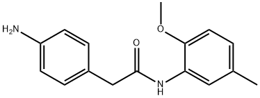 2-(4-aminophenyl)-N-(2-methoxy-5-methylphenyl)acetamide,1016744-06-1,结构式